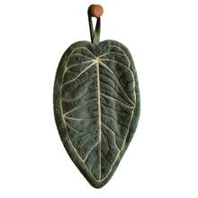 La toalla de mano con diseño de hoja de planta se puede colgar en la cocina, el baño y el aseo.Toalla de mano linda, gruesa y creativa - a-1 - Ver 9