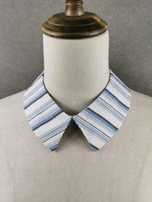 1 Stück unisex Jeanskollar Kontrast Karomuster Lässig Elegant Polyester abnehmbarer Kragen, vielseitiger modischer Hemdkragen, geeignet für alle Jahreszeiten - Verschiedenfarbig - Übersicht 2