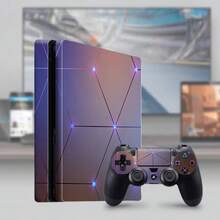 1 Set de Pegatina protectora impresa para consola de juegos delgada, resistente al agua y a los arañazos - Multicolor - Ver 2