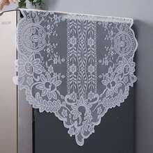 1pc Elegant Floral Refrigerator Cover, Dust-Proof And Easy To Clean, Fits Single/Double Door Refrigerator, Washing Machine, Fan, 170*70 Cm