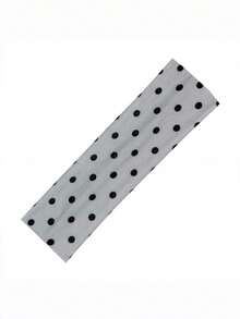 新款波尔卡圆点瑜伽弹力头带，时尚圆点化妆头巾，运动健身吸汗发带发饰冬季围巾女式头巾 - 彩色 - 查看 11