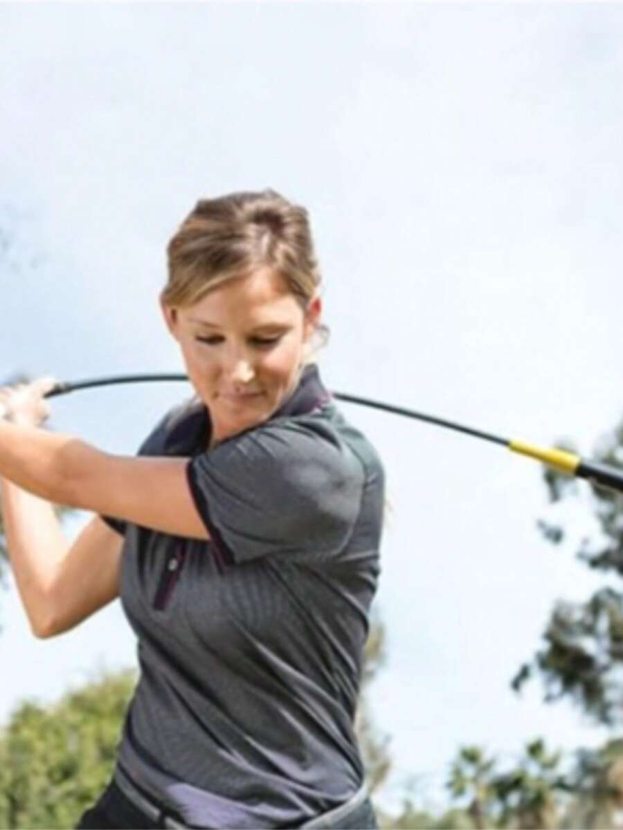 SKLZ Gold Flex Golf Swing Trainer - Barra de Calentamiento - Amarillo - Ver 1