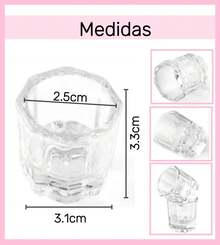 Tendencia20 Piezas Godetes De Vidrio, Vasito Uñas Acrílicas MonómeroCalidad premium - 1 - Ver 5