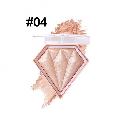  HANDAIYAN 钻石菱形高光粉，提亮肤色，修饰轮廓，哑光粉，节日礼物，化妆，派对，万圣节，圣诞节，旅行，秋冬，露营