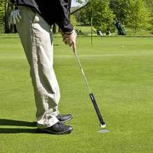 高尔夫球拾取器，塑料金属材质，适用于练习和球场。 - 黑色 - 查看 5