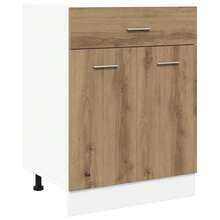 vidaXL Armario de tiro "Lyon" madera artesanal 60 x 46 x 81,5 cm madera de ingeniería - Marrón - Ver 1