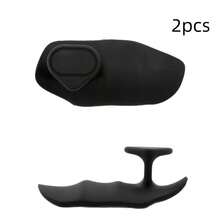 2只装防滑橡胶露指健身手套，男女通用，适用于杠铃把手、橡胶健身哑铃把手、橡胶举重防滑握把