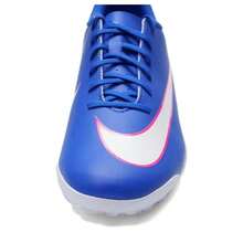 Nike 男士足球鞋 VAPOR 16 CLUB TF，舒适时尚的 TF 钉鞋，训练鞋，FQ8446-446，适用于短绒人造草坪 - 賽車藍/白 - 查看 6