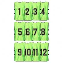 mhjChalecos de Práctica con Números 12 Pinnies Adulto/Juvenil para Fútbol Baloncesto y Deportes Camisetas de Equipo Chalecos de Malla y Equipo de Entrenamientosleeping Bags - 219162316 - Ver 1