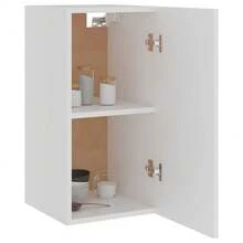 vidaXL Armoire suspendue "Lyon" Blanc 29,5 x 31 x 60 cm Bois d'ingénierie - Blanc - Voir 4