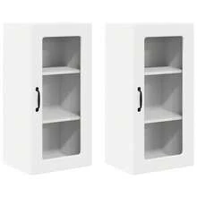 vidaXL Armoire de cuisine 2 pcs Blanc 40 x 31 x 80 cm - Blanc - Voir 1
