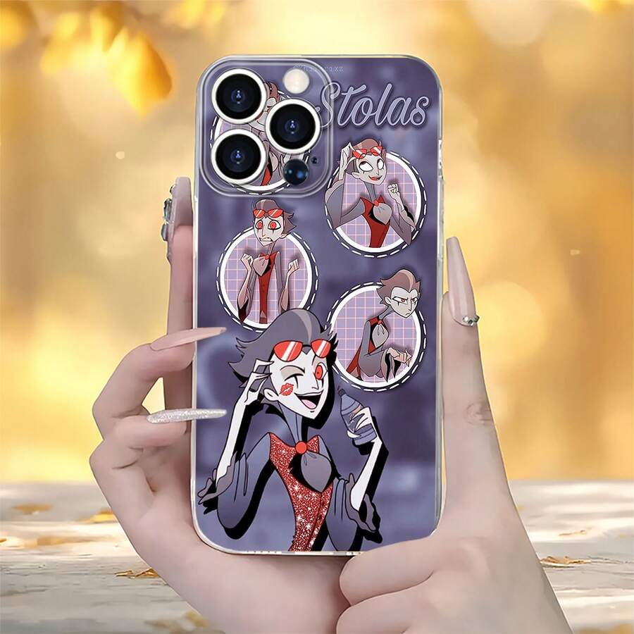 Fundas de  con diferentes poses. Esta elegante funda es compatible con iPhone 17, 16, 15, 14 Pro Max, 13, 12, 11, XR y XS Plus. Fabricada en silicona TPU, ofrece protección contra golpes y caídas, además de una sensación superior. Es un regalo ideal para familiares, amigos y seres queridos, y una opción perfecta para Año Nuevo. - transparente - Ver 1
