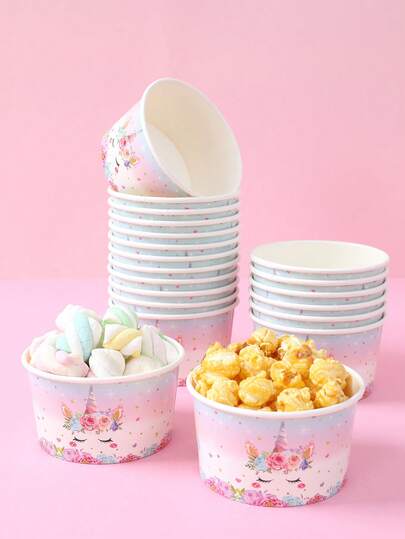 10pcs 8oz Unicorn Disposable Paper Bowl, Ice Cream Cups, Popcorn Box, Snack Box,Disposable Food Containers,Rainbow Unicorn Party Disposable Tableware,Home Kitchen Restaurant Takeaway Picnic Party, Kitchen Supplies,Food Packaging Stuff,Gift Wrapping Gift Box,Unicorn Birthday Party Decor,Wedding Decor,Birthday Party Supplies, Babe Shower Decor,Gender Reveal Party Food Tray,Food Delivery And Daily Use