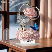 Placa Decorativa Acrílica 2D, Decoração de Mesa Fofa, Multifuncional para Escritório, Quarto, Sala de Estar - Decoração de Natal, Dia dos Namorados, Dia das Mães, Dia dos Pais - Tema Café - Multicolorido - Visão 5