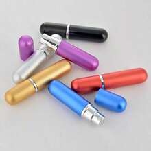 1pcs 5ml Refillable Perfume Bottle Mini Aluminum Perfume Spray Bottle Travel Container With Empty Atomizer Bottles - Màu hỗn hợp - Xem 6