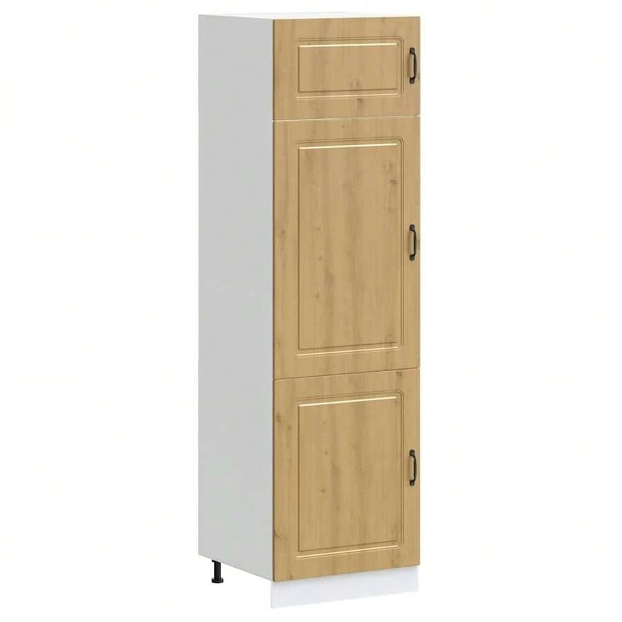 vidaXL Armario de cocina Kalmar chêne madera de ingeniería artesanal - Marrón - Ver 1