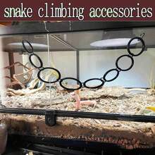 Reptile Climbing Ring, Ball Python Climbing Chain Toy, Glass Container Cage Decor Accessories Suitable For Corn Snake, Hognose Snake, Bearded Dragon, Lizard, Chameleon, Parrot - Multicolor - View 4