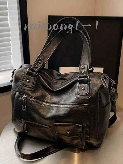 大容量、超人气、高端品质包包，新款单肩斜挎包，商务旅行行李包，女士时尚休闲复古百搭手提包，简约托特包，中世纪机车包，复古风女包，女士托特包，学生必备托特包，日系街头风女包，新款女士托特包，优雅女包，复古风，办公包，Y2K