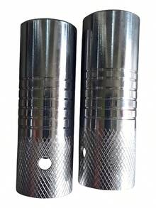 TendenciaPar Pegs Diablos Rosca Para Eje 10mm 3/8 Acero Bmx RetroCalidad premium - Cromo - Ver 11