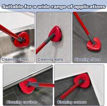 Scrubber Mop Head For Ocedar, Upgrade Scrub Brush For Ocedar, Spin Mop Scrub Brush Head For Ocedar RinseClean 2-Tank, More Bristles Scrub Brush Attachment For Bathroom, Deck, Kitchen Floor Cleaning - ColorB - 查看 4