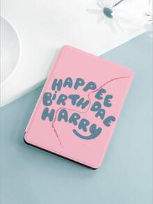 1 件生日快乐字母图案 Kindle NK 11/Kindle Basic/Kindle Paperwhite 5/Kindle 2024 保护套，自动唤醒/睡眠，轻巧便捷，浪漫礼物 - 彩色 - 查看 22