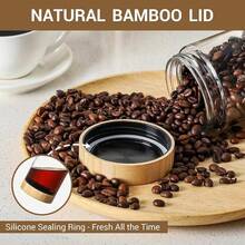 mhjU Chef Frascos de Vidrio con Tapa Set de 4 Frascos Herméticos de Vidrio para Alimentos Recipientes de Avena con Tapas de Bambú Frascos con Tapa De Bambú para Cocina y Despensa 24 OnzasSleeping Bags - 219287038 - Ver 4