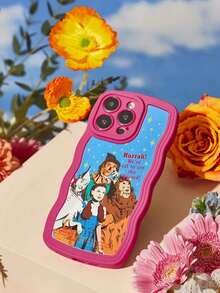 Funda de teléfono plateada con figura de Marilyn X y estampado floral, compatible con - Multicolor - Ver 3