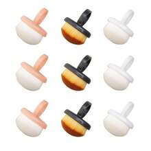 3/6/9 PCS Fingernail Dust Brushes, Nail Scrubbers Featuring Soft Bristles And Convenient Ring Design For Effortless Nail Cleaning,Ideal Finger Duster Tools