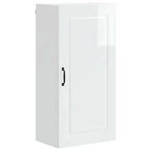 vidaXL Armoire de cuisine Kalmar Blanc brillant 50 x 31 x 100 cm - Blanc - Voir 1