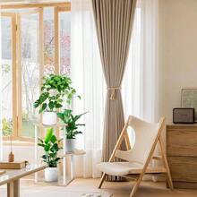 6 Tier Wood Tall Plant Stand Metal Rack Indoor, Multiple Flower Pot Holder Shelves Corner Rack, Planter Shelf Display Rack Storage Organizer Patio Living Room Balcony GardenWhite Oak - 4 Tier, White Oak - View 5