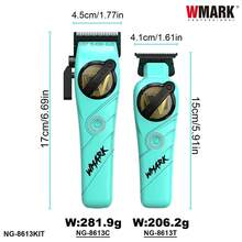 WMARK Professional Hair Clipper Set, Cordless Hair Clipper, Electric Hair Clipper Set, Rechargeable Hair Clipper, NG-8613 Set - Multicolor - View 6