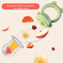 Baby Teether Teething Stick Small Mushroom Bite-Bite Infant Teether Manhattan Handheld Ball Toy Silicone Fruit-Shaped Teether Set, Newborn Teething Toy. Can be boiled in water. - Rojo y blanco - Ver 3