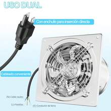 mhjVentilador de Escape YOMYM 8 Pulgadas Extractor de Aire para Cocina y Baño Acero Inoxidable Silencioso Industrial 2800 r/minsleeping Bags - 219355666 - Ver 6