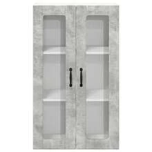 vidaXL Mueble mural de cocina con puerta gris béton 60 x 31 x 100 cm - Gris - Ver 6