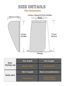 2pcs Black Leopard Print Bathrobe Set, Includes Hooded Wearable Bath Towel, Machine Washable Adult Home Use Bathrobe And Hair Drying Cap, Essential Bathroom Accessory - Multicolor - View 5