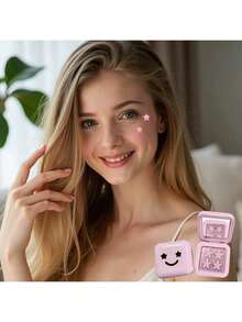 Star Hydrocolloid Salicylic Acid Pimple Patches Mirror Storage Box Cute Star Shape Vegan, 32 Count Acne Spot Stickers For Face ,Mirror Makeup Tool - 多色 - 查看 9