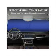 150x70cm Car Windshield Sun Shade, Easy To Install, Foldable, Blocks Glare, UV Protection, Cools Car, Suitable For SUV/Truck/Sedan - A - View 4