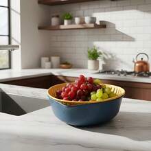 TendenciaColador Escurridor En Forma De Hoja Elegancia FuncionalidadCalidad premium - Verde / Amarillo - Ver 10