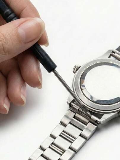 1/5/12 piezas Ajustador de barra de resorte de acero inoxidable, herramienta de reparación de relojes para quitar y ajustar pulseras y eslabones de relojes, herramienta para quitar y reemplazar correas de reloj, herramientas de reparación de joyas y relojes, herramientas profesionales de reparación de relojes, utilizadas para ajustar correas de reloj y reparar relojes