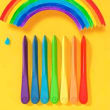 ELE-GATE Paquete de 12 Crayolas Plásticas Triangulares - Multicolor - Ver 5