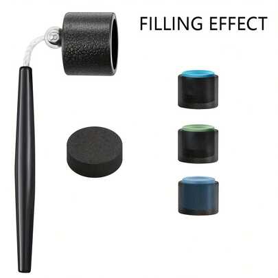 1pc Portable Billiard Chalk Box - Snooker Chalk Holder With Refill Function - Fits Various Sizes Chalk Pencils - Billiard Accessories - Perfect Gift For Billiard Enthusiasts