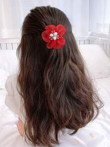 Bộ 10 kẹp tóc cho bé gái, đính ngọc trai và đá pha lê hình hoa, chất liệu vải chiffon, màu ngẫu nhiên, thiết kế hoa 3D hai lớp, nhẹ nhàng cho tóc, kẹp tóc đa năng dùng hàng ngày, phụ kiện tóc cho mùa tựu trường. - Nhiều màu - Xem 2
