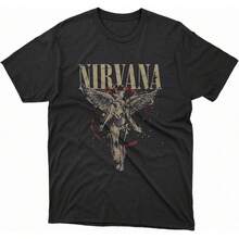 Grayce Nirvanas™ In Utero Angel Splatter T-Shirt - By Nirvanas™ Splatter (US, Alpha - Black - View 1