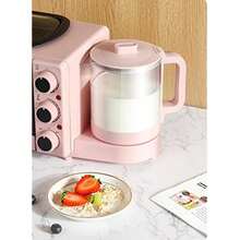 mhjElectric Breakfast Coffee Maker Frying Pan Pink 4 In 1 Machine Multifunction Mini Oven Household Bread Pizza Oven Frying Pan Waffle Machinesleeping Bags - 219165114 - Ver 6