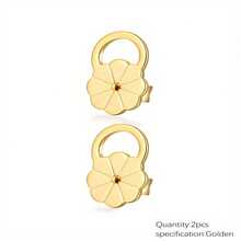 KMEOSCH Earring Backs For Droopy Ears, Adjustable Heavy Earrings Lifters Backs - Floral Pattern With Rings - View 7