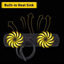 1pc Amber White Light 6 LED Car Truck Emergency Beacon Warning Hazard Flashing Strobe Light, 12V-24V, Suitable For Work Vehicles, Automobiles