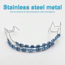 ALQD Brackets Falsos Para Dientes, Braces Kit With Brackets & Wire Dental Students & Orthodontic Practice, Brackets Para Dientes Dental Students To Practice (Light Blue) - 藍色 - 查看 11