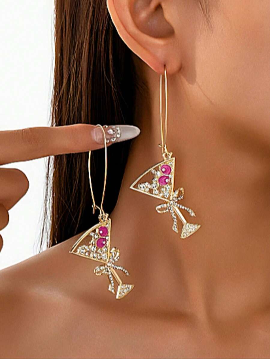 1 Pair Elegant, Chic, Creative, Minimalist, Versatile Bow-Tie Wine Glass - Bow-tie Wine Glass - View 1