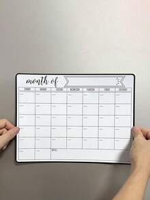 Magnetic Refrigerator Calendar - Includes 2 Marker Pens And 1 Magnetic Whiteboard Eraser, Ideal For Kitchen Organization And Office Use, Refrigerator Accessories, School Supplies, Back To School Essential - Multicolor - View 15