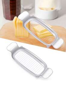 1pc Stainless Steel Butter/Cheese Slicer, Creative Kitchen Tool For Foie Gras, Cheese Cutting - Silver - View 4